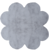 Clover Shape Rug Silver Silver