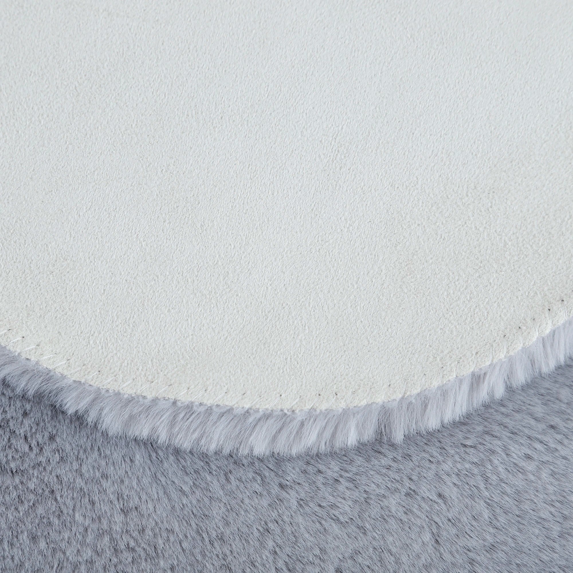 Clover Shape Rug Silver