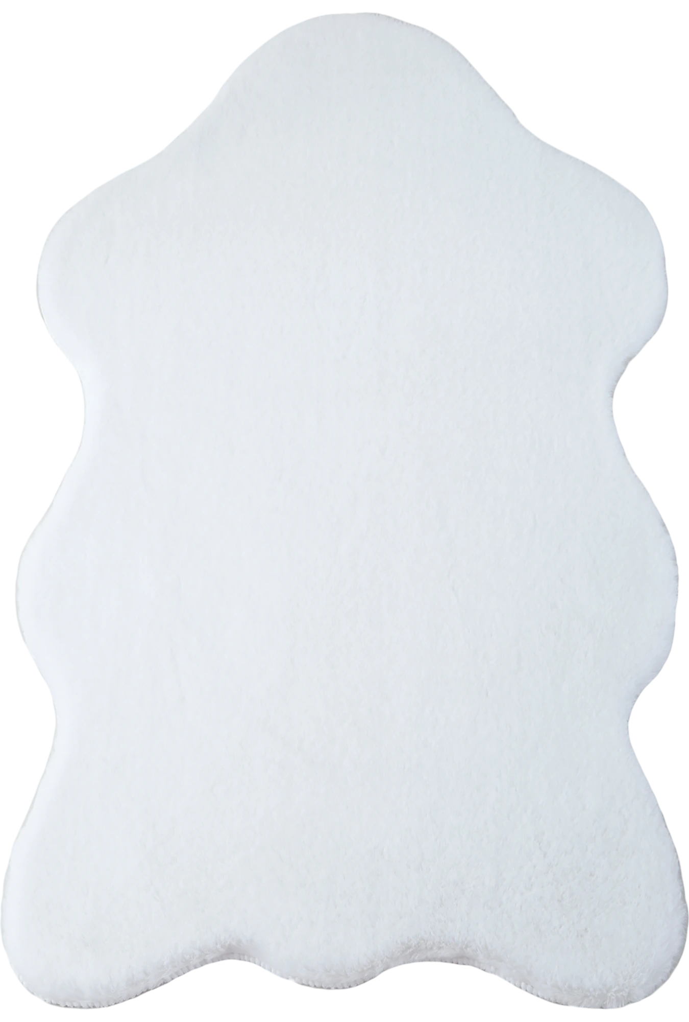 Sheepskin Imitation Chic Decor Rug | White