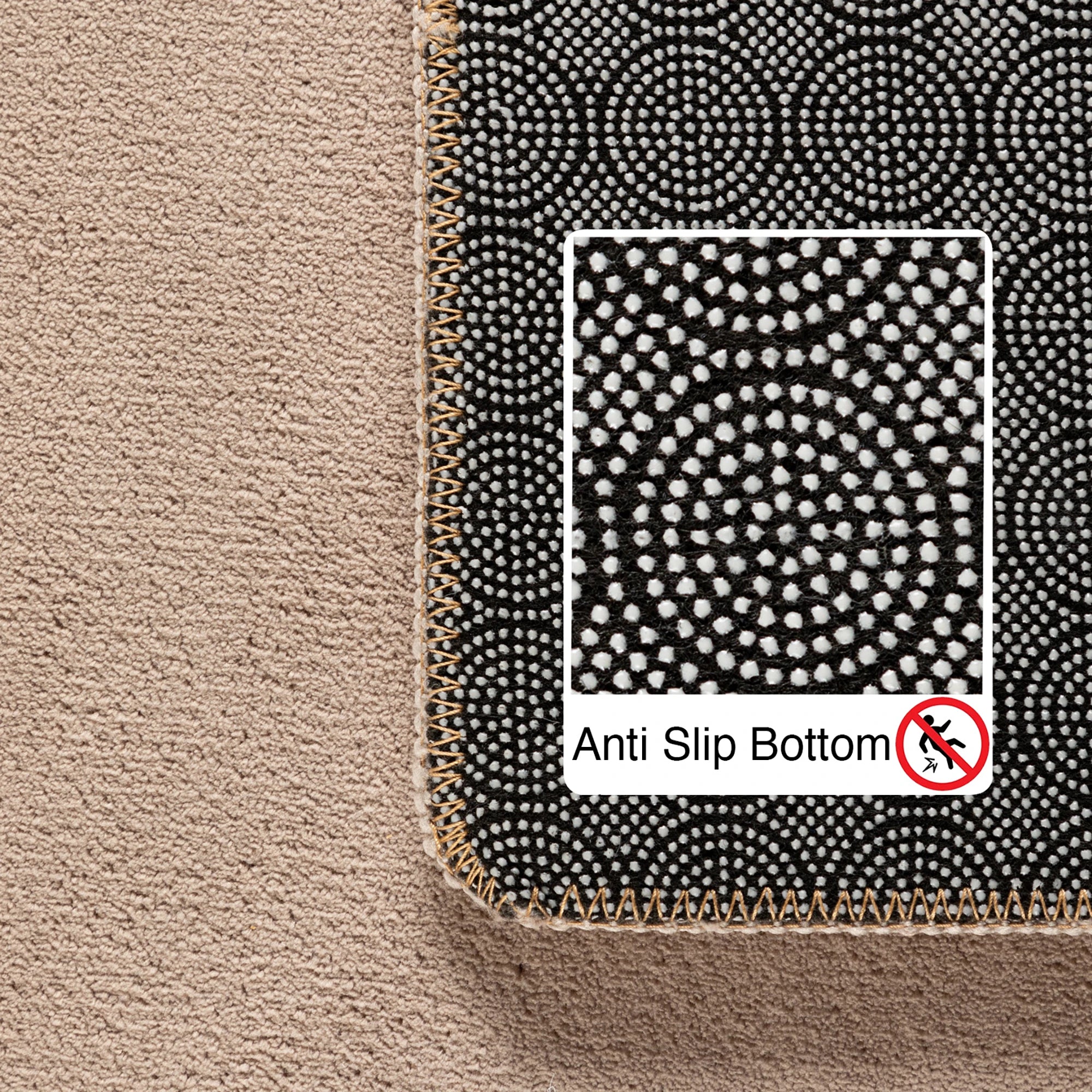 Plain Color Premium Decor Rug | Beige