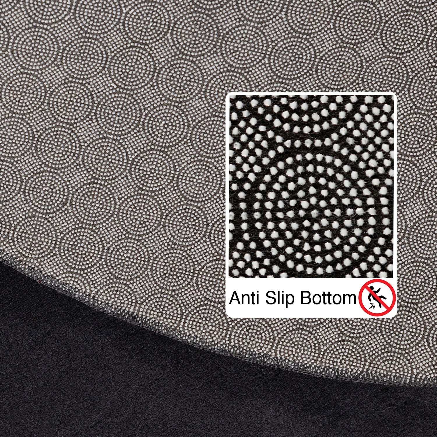 Plain Color Premium Decor Rug | Anthracite