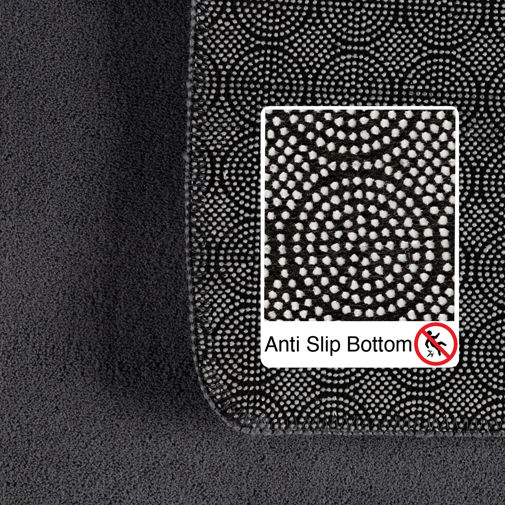 Plain Color Premium Decor Rug | Gray