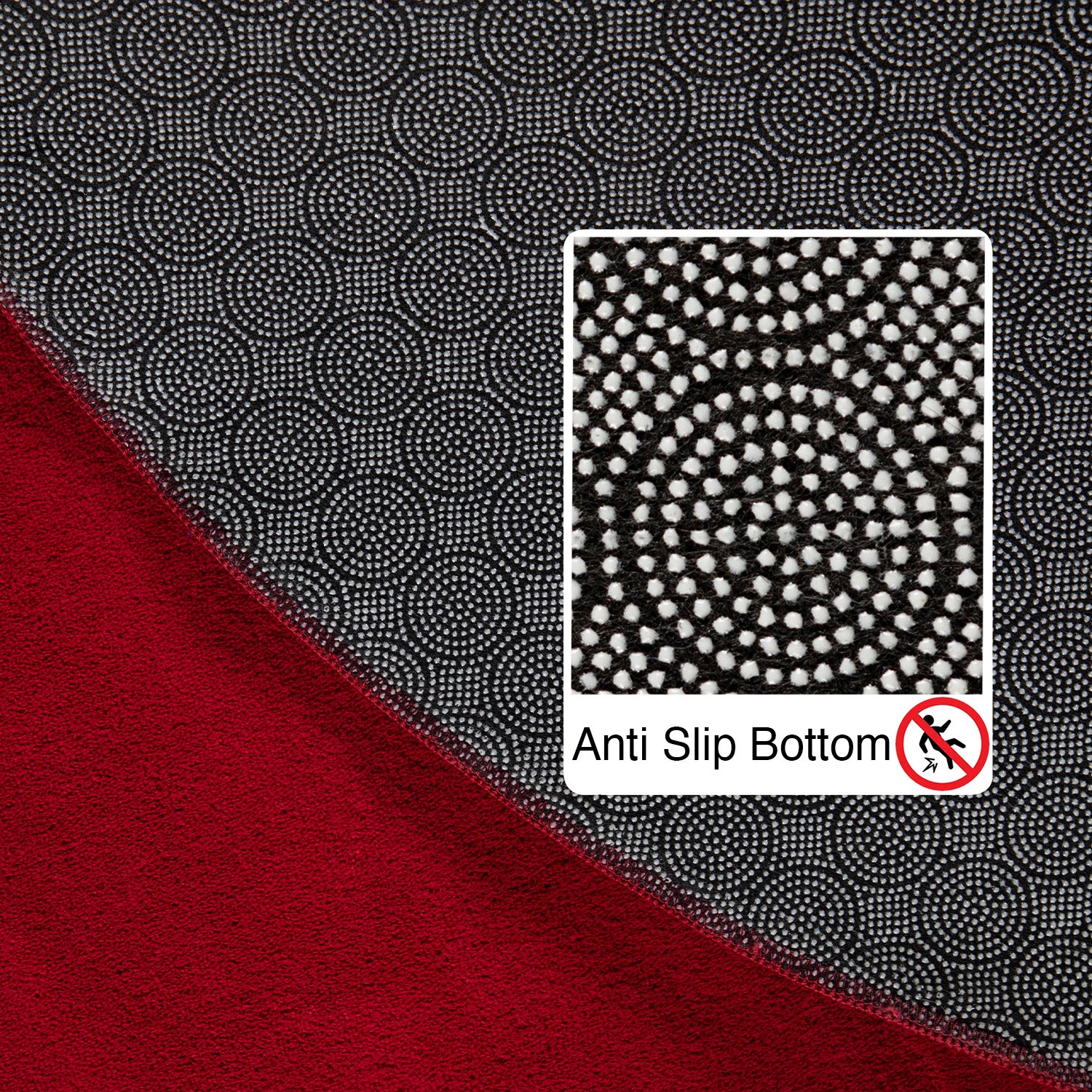 Plain Color Premium Decor Rug | Red