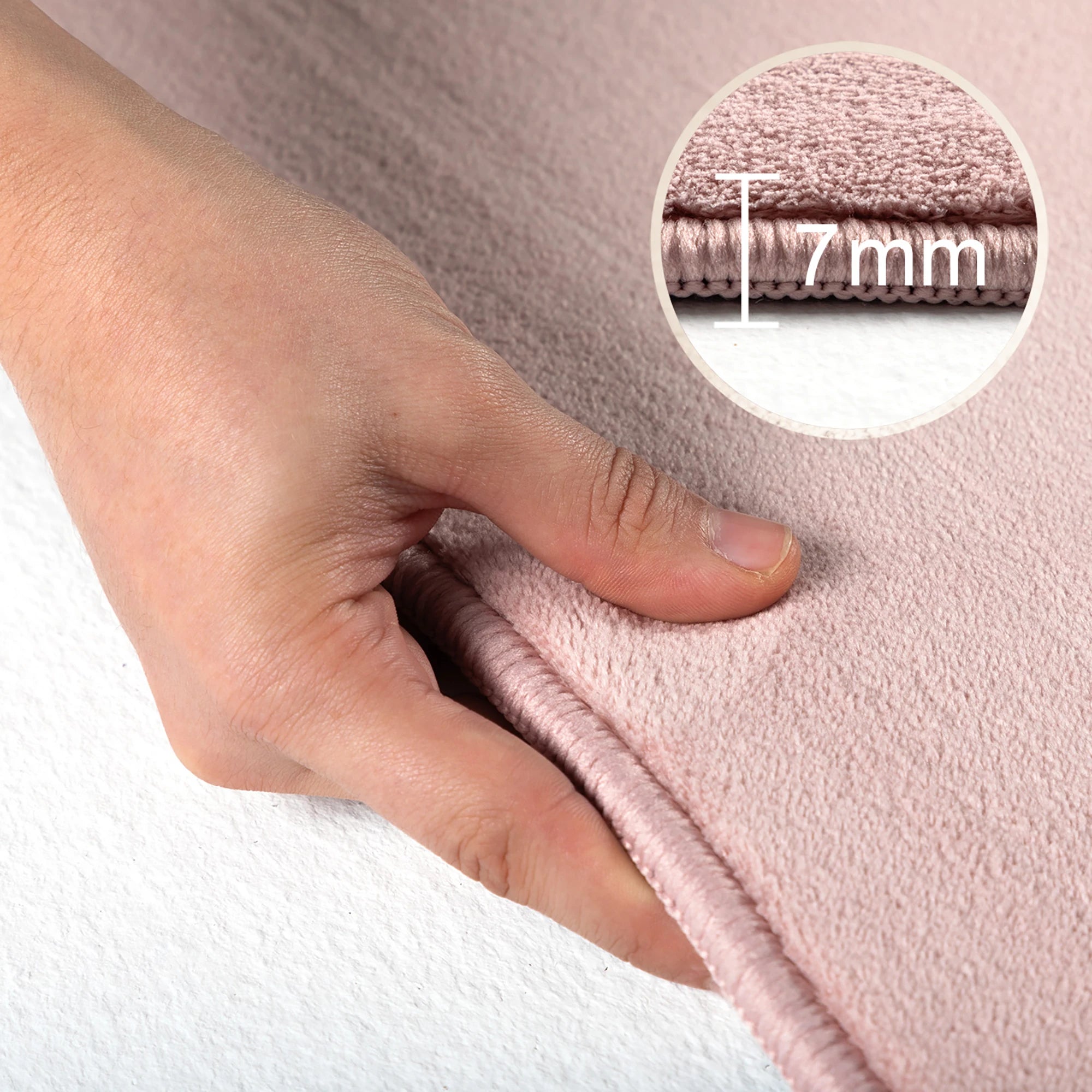 Plain Color Premium Decor Rug | Pink