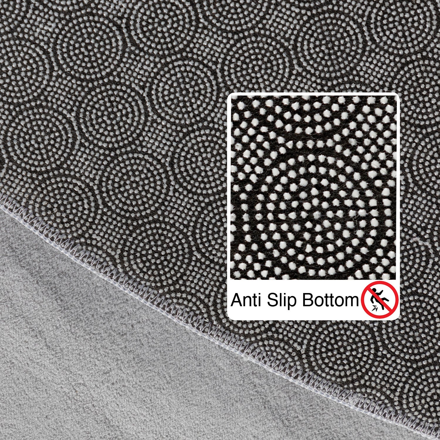 Plain Color Premium Decor Rug | Silver