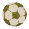 Round Football Shaggy Kids Rug | Green 