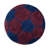 Round Football Shaggy Kids Rug | Navy 