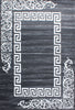 Modern Medusa Inspired Geometric Area Rug | Gray 