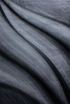 Abstract Brush Stroke Wave Rug | Black Black