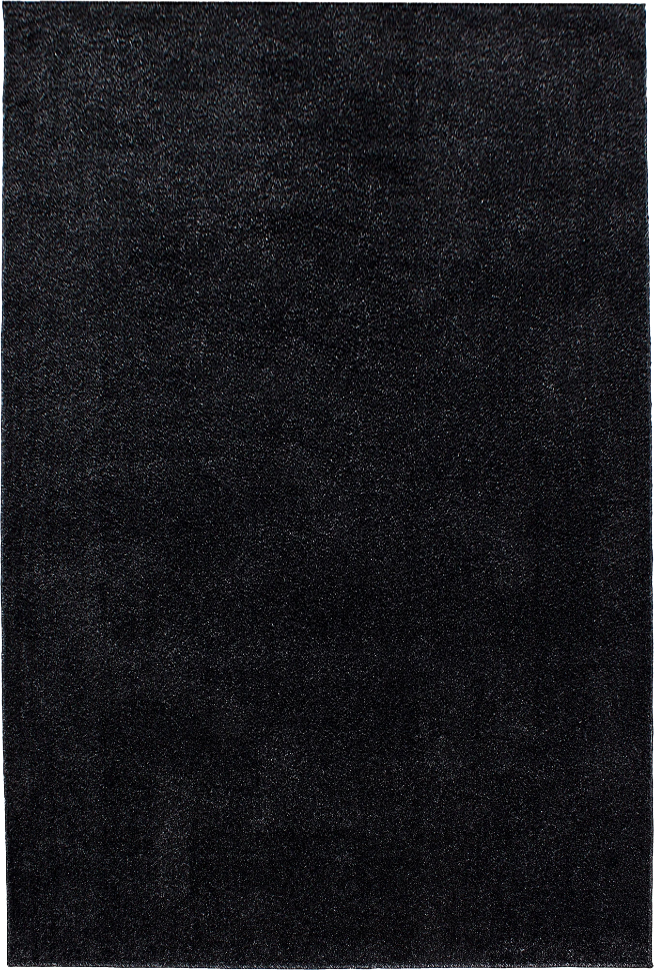 Solid Anthracite Plush Weave Area Rug