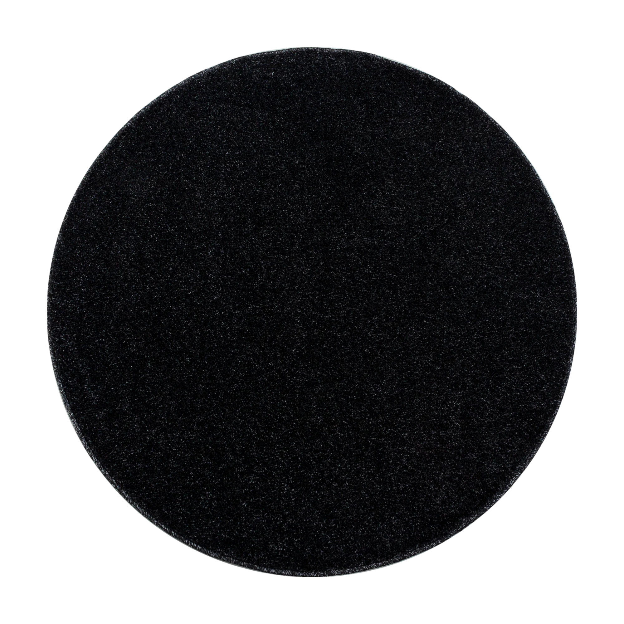 Solid Anthracite Plush Weave Area Rug