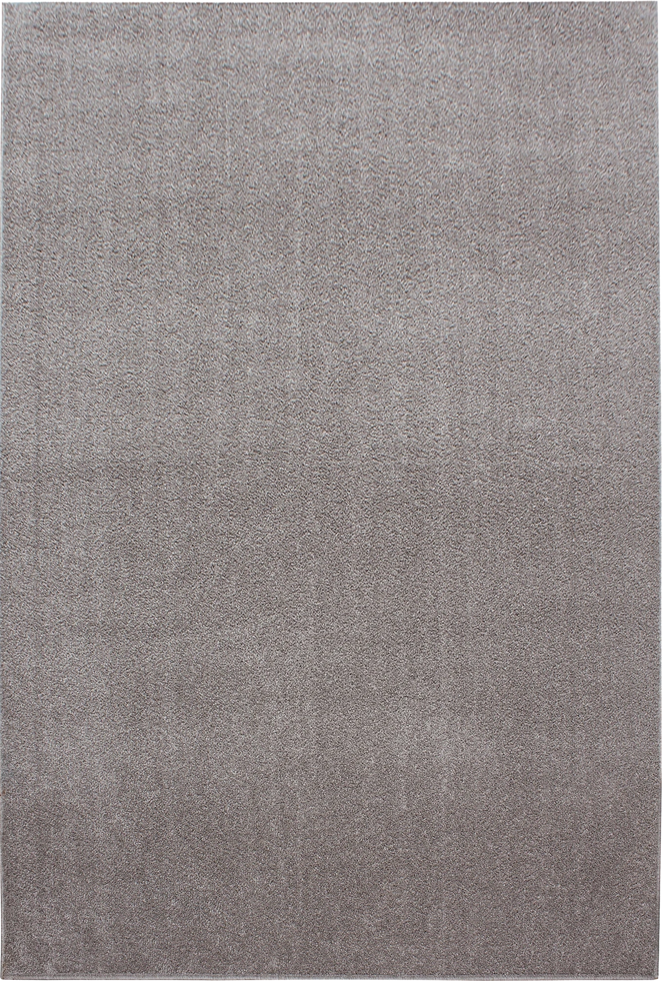 Solid Beige Plush Weave Area Rug