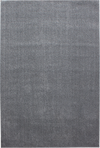 Solid Light Gray Plush Weave Area Rug Light Gray