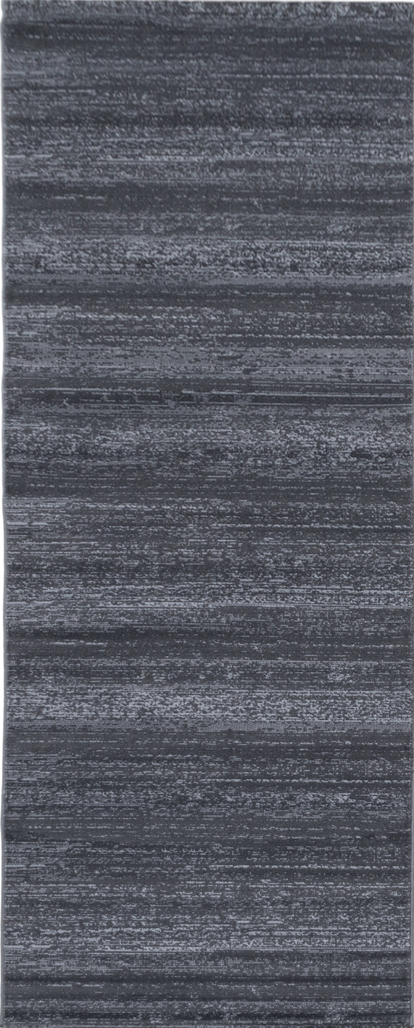 Modern Abstract Horizontal Stripe Area Rug | Gray