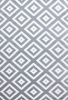 Contemporary Skandi Style Trellis Carpet | Gray 
