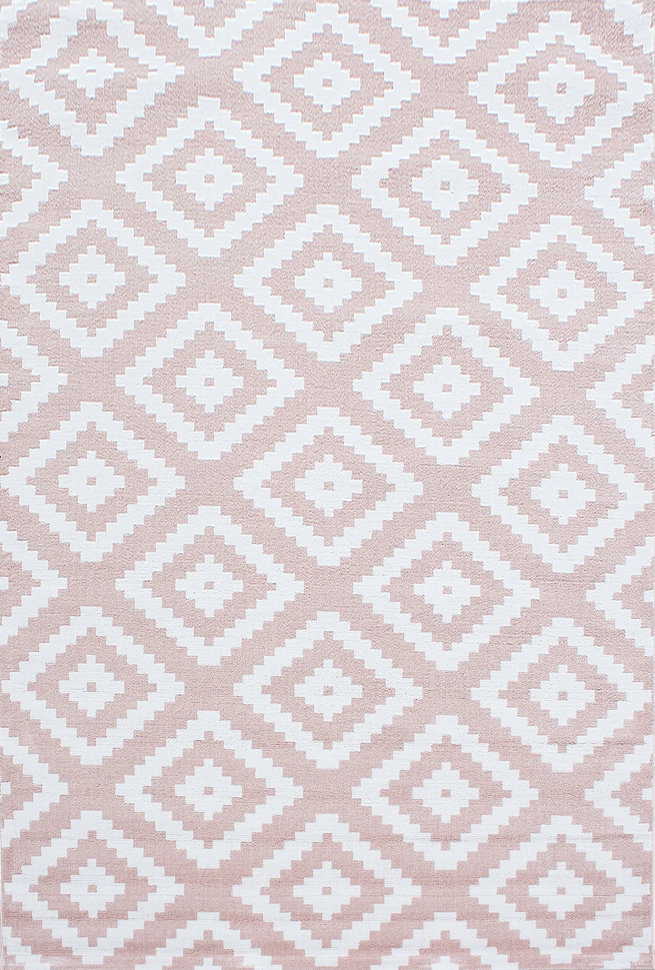 Contemporary Skandi Style Trellis Carpet | Pink