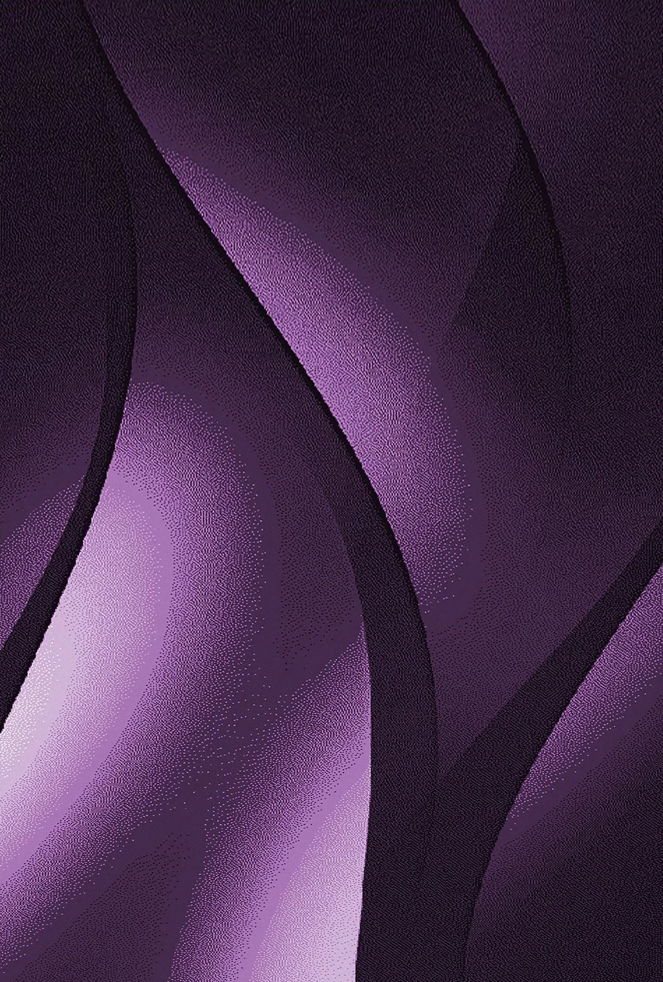 Modern Ombre Wavy Stripe Rug | Lila