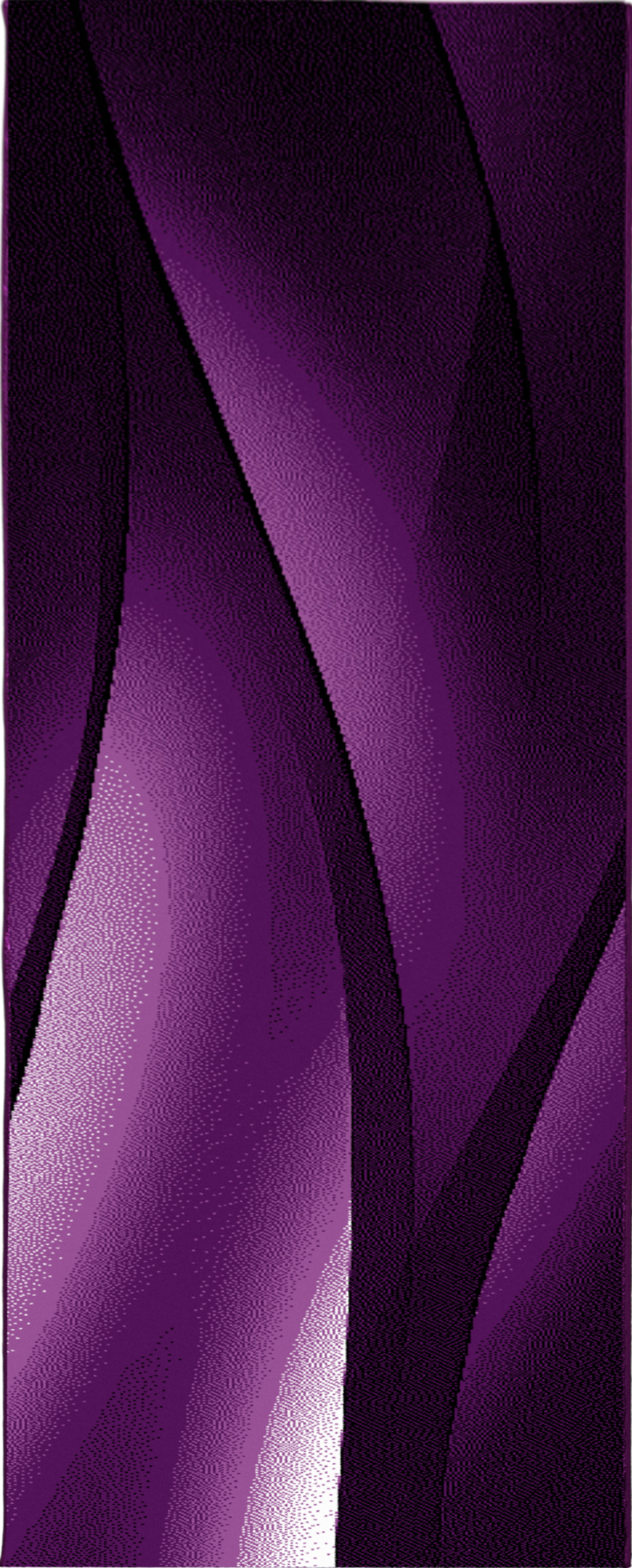 Modern Ombre Wavy Stripe Rug | Lila