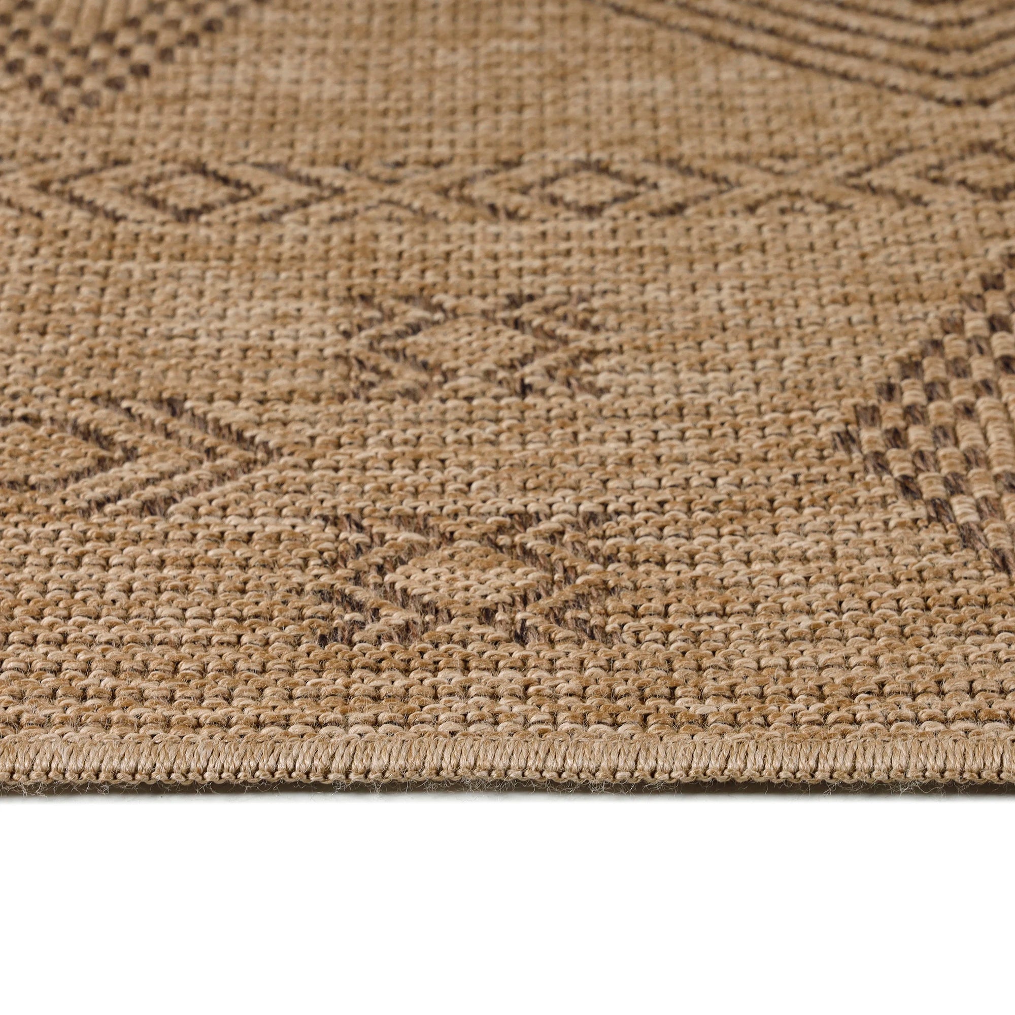 Vintage Neutral Jute Rug | Black