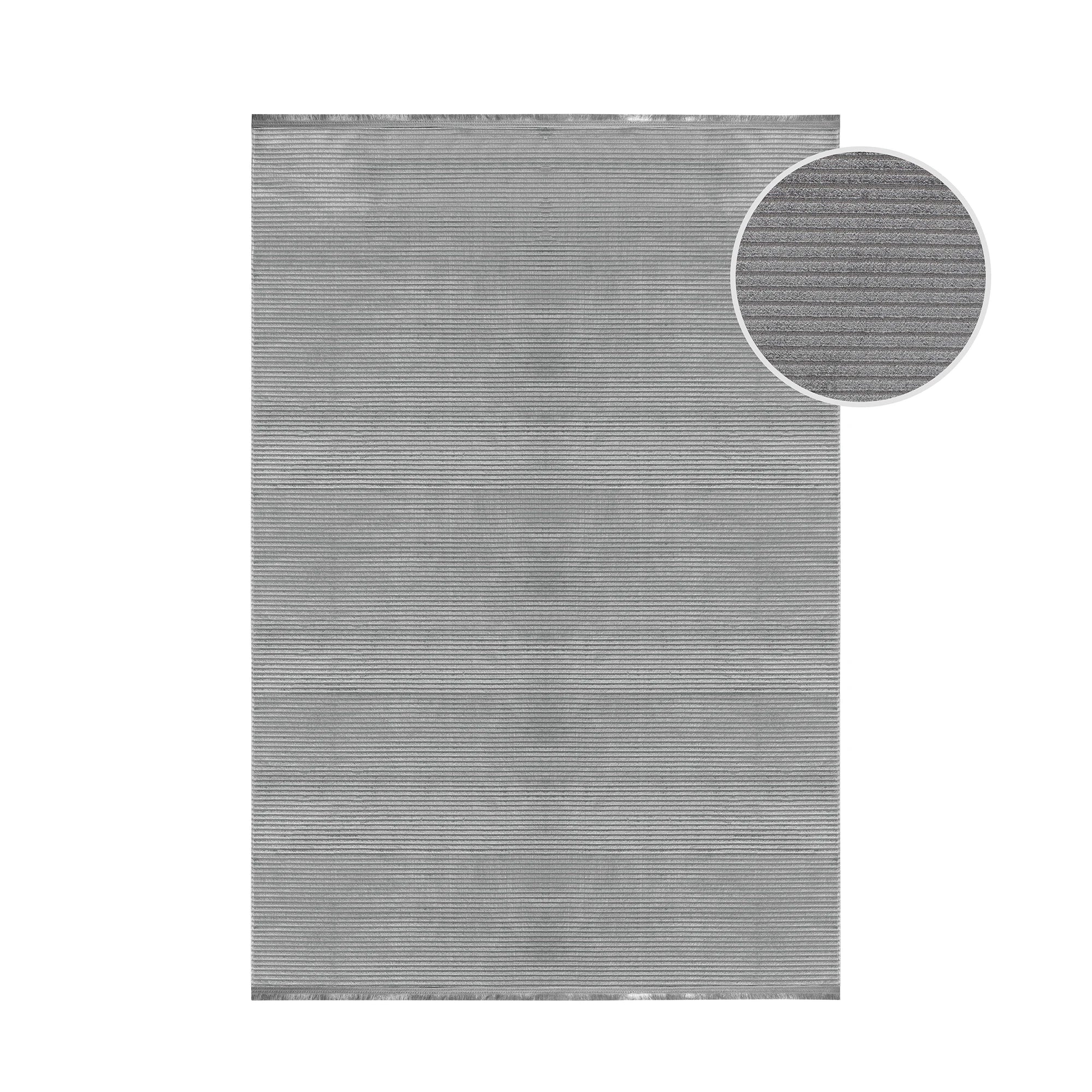 Striped Color Plain Premium Area | Gray