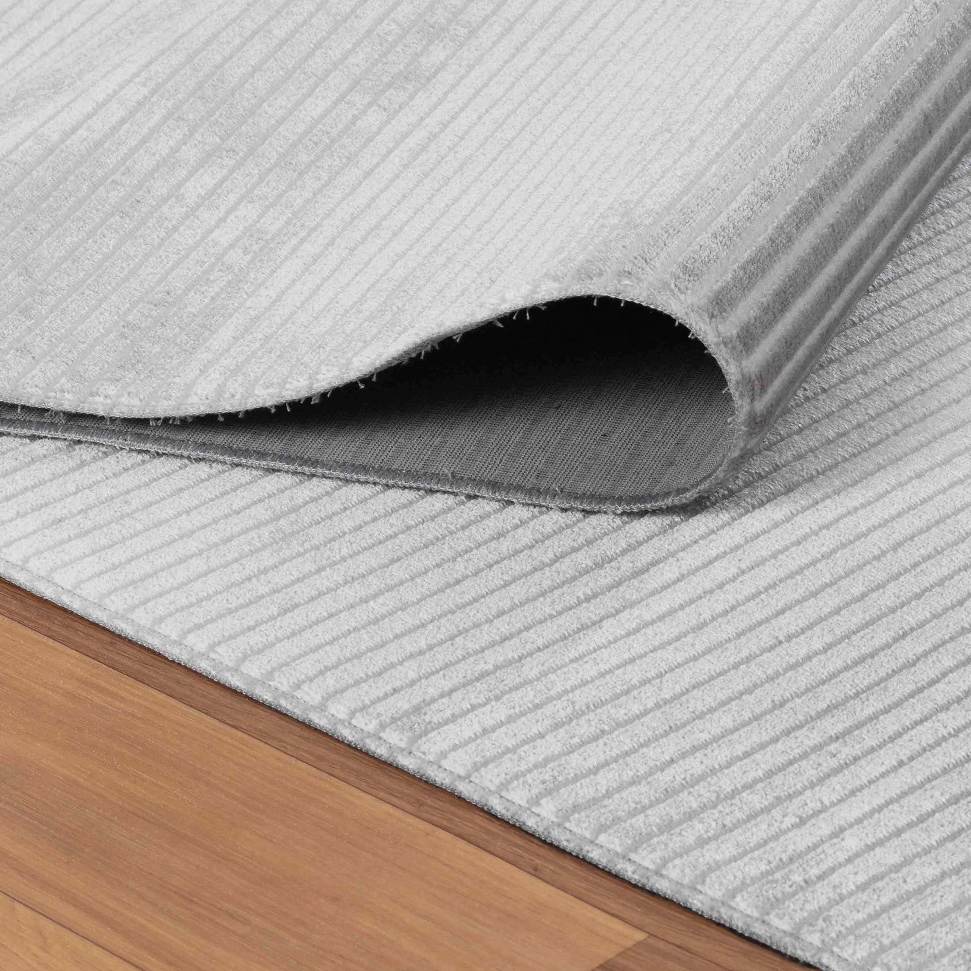 Striped Color Plain Premium Area | Silver