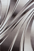 Modern Abstract Wavy Line Area Rug | Brown 