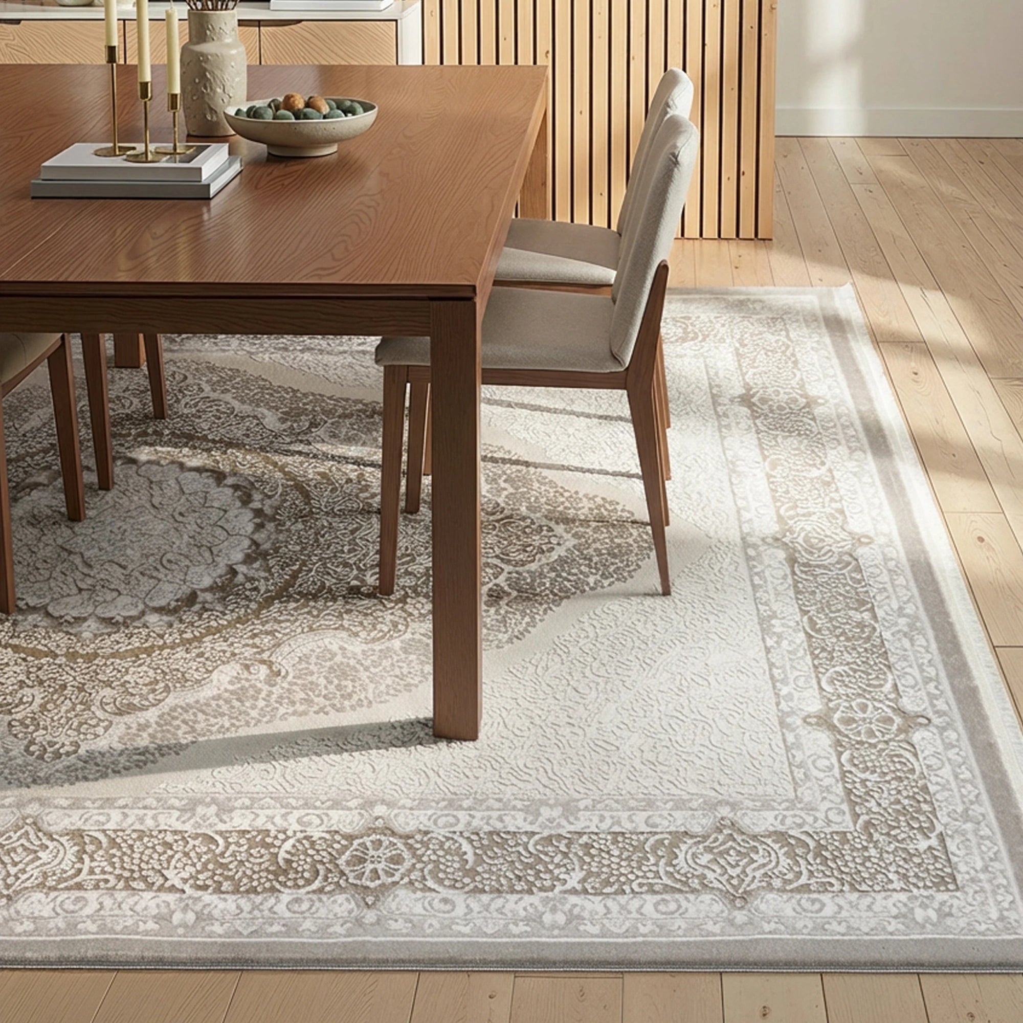 Ivory Classic Medallion Rug