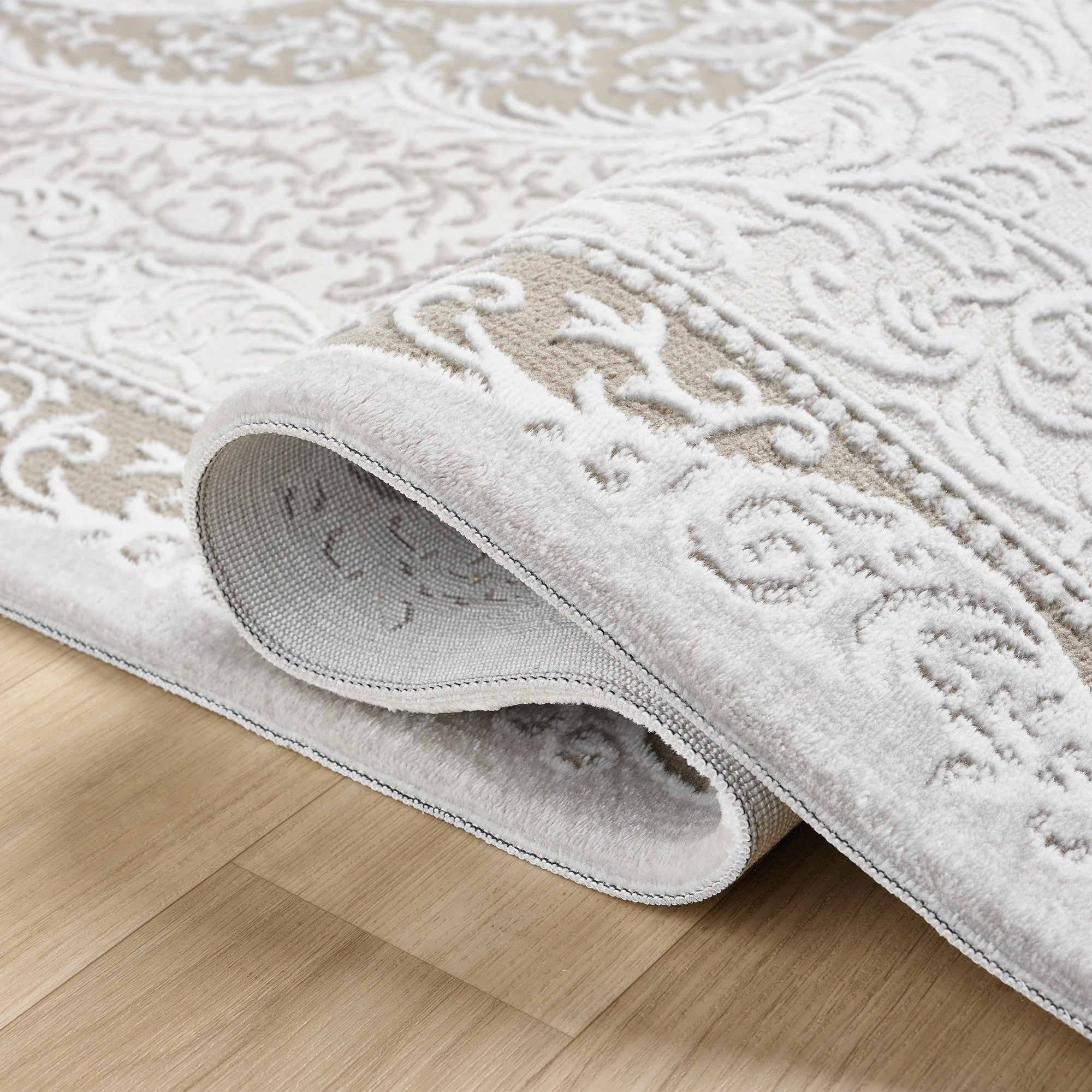 Brown Traditional Medallion Rug