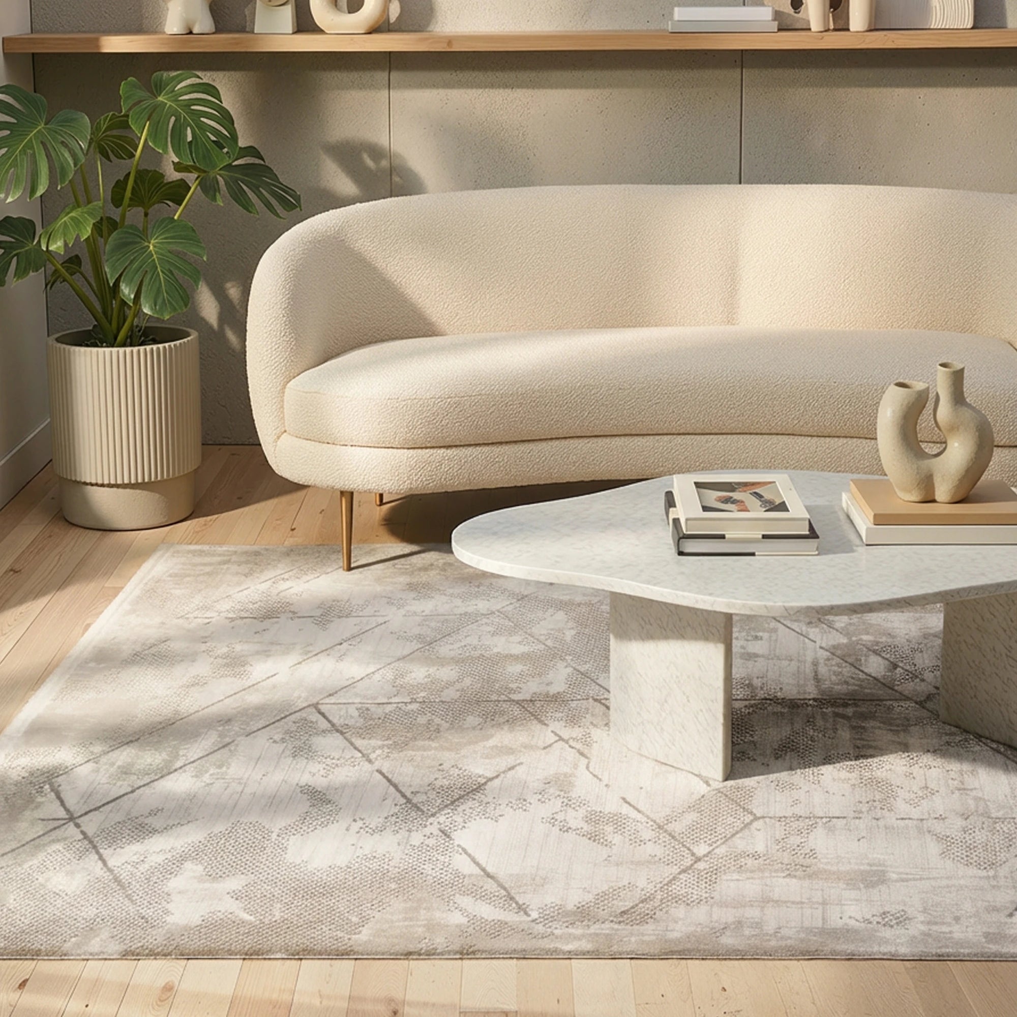 Luxury Soft Geometric Abstract Area Rug