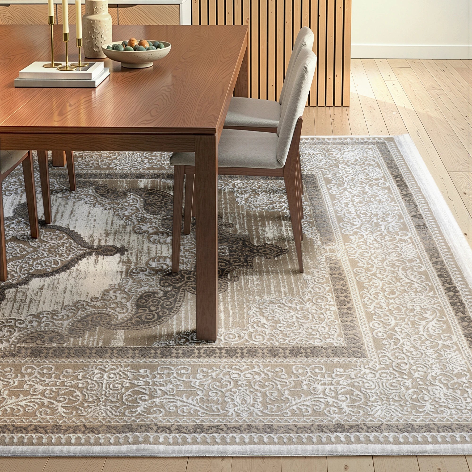 Classic Medallion Soft Area Rug