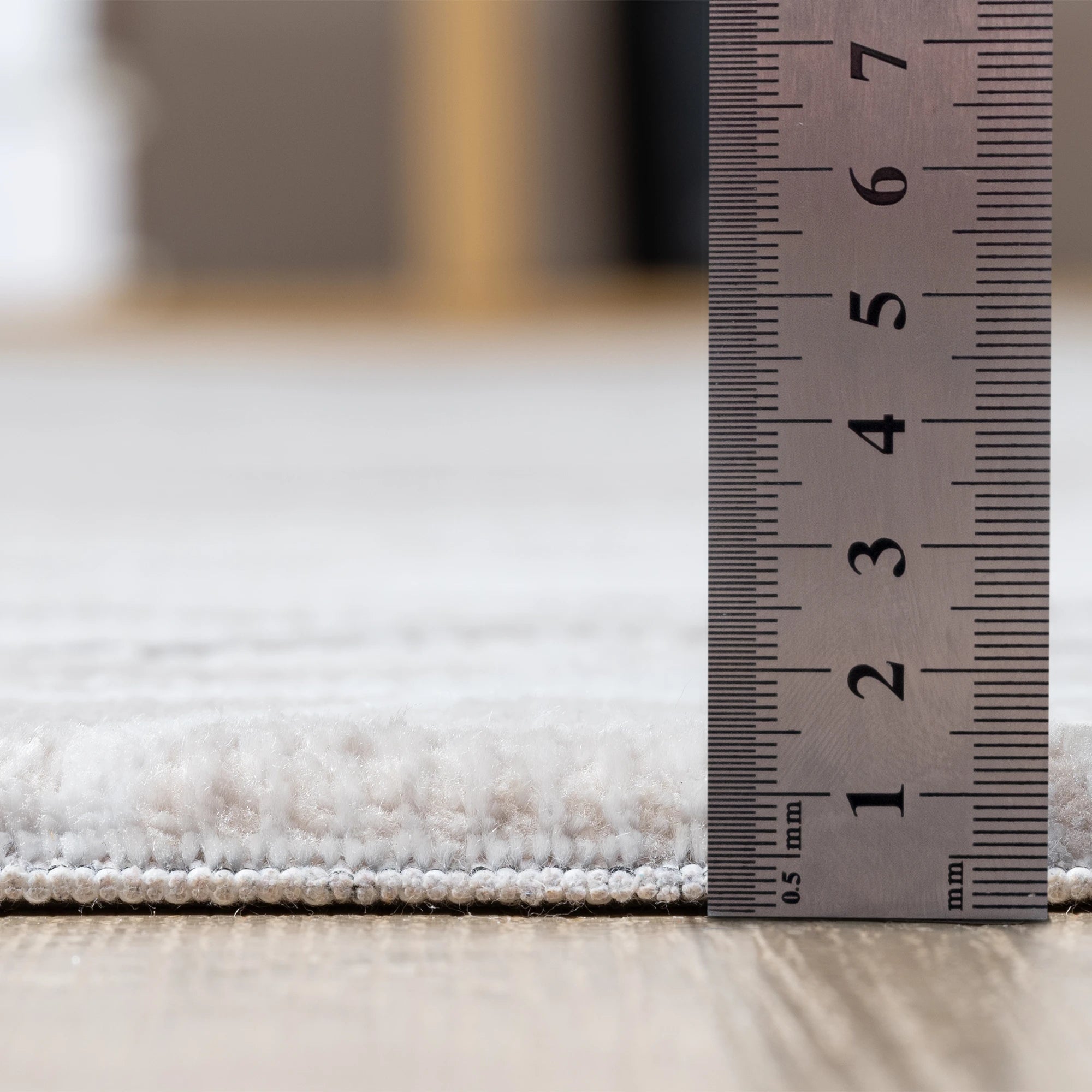 Modern Layered Geometric Abstraction Rug | Brown