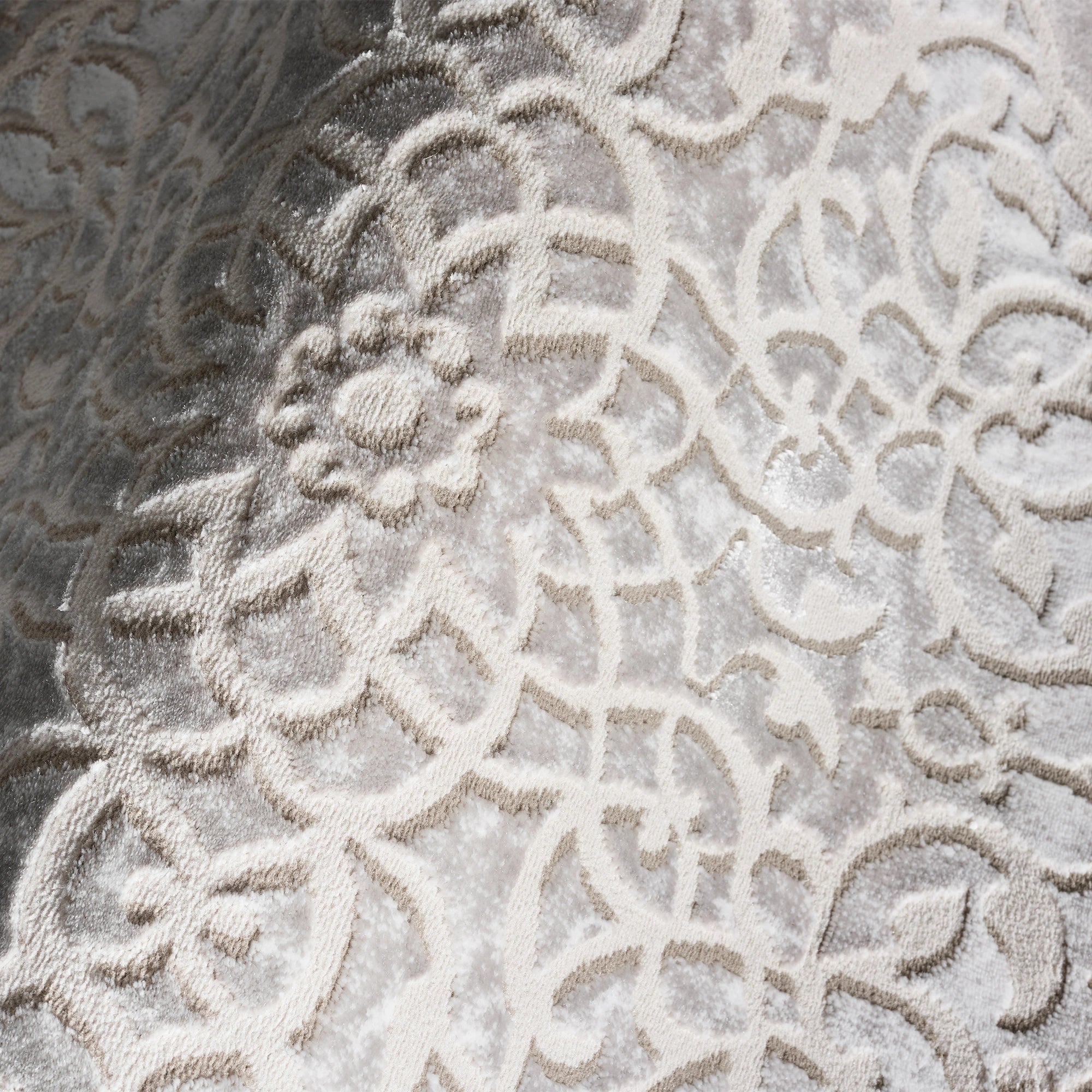 Luxury Taupe Royal Medallion Rug