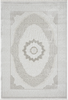 Beige Floral Medallion Rug 