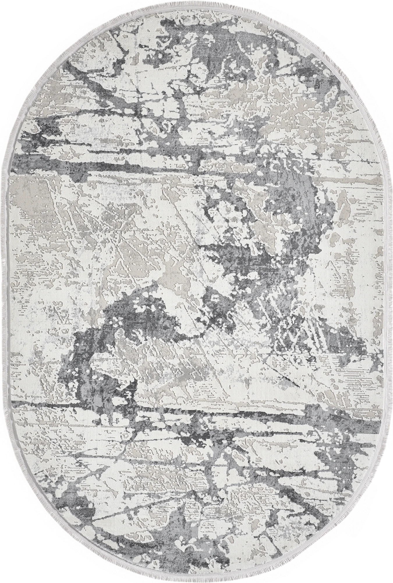 Limestone Vein Contemporary Rug | Gray