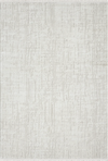Modern Whisper Grid Abstract Textured Rug | White White