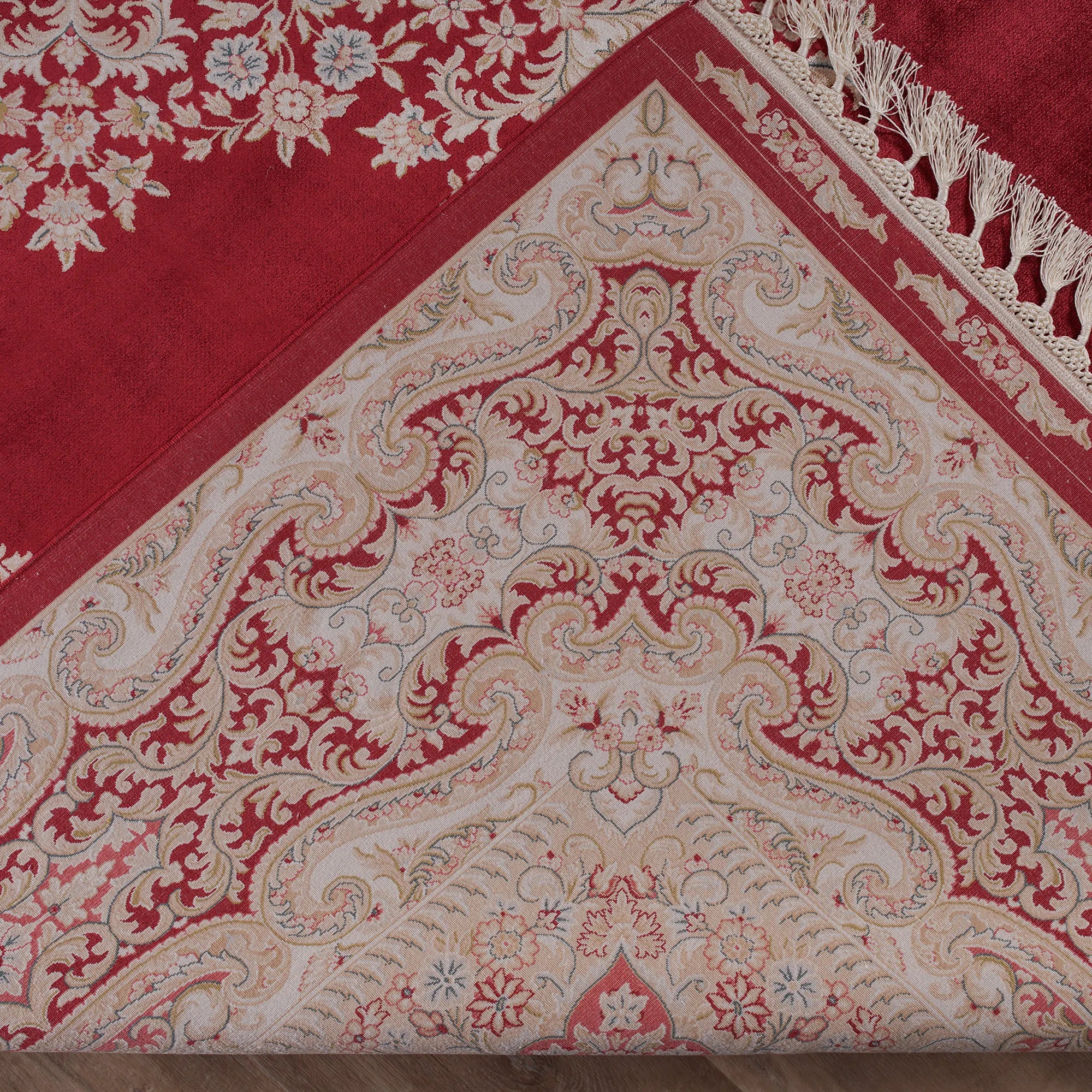 A Touch of Heritage Historical Motifs Handwoven Silk Rug - Bella Rugs