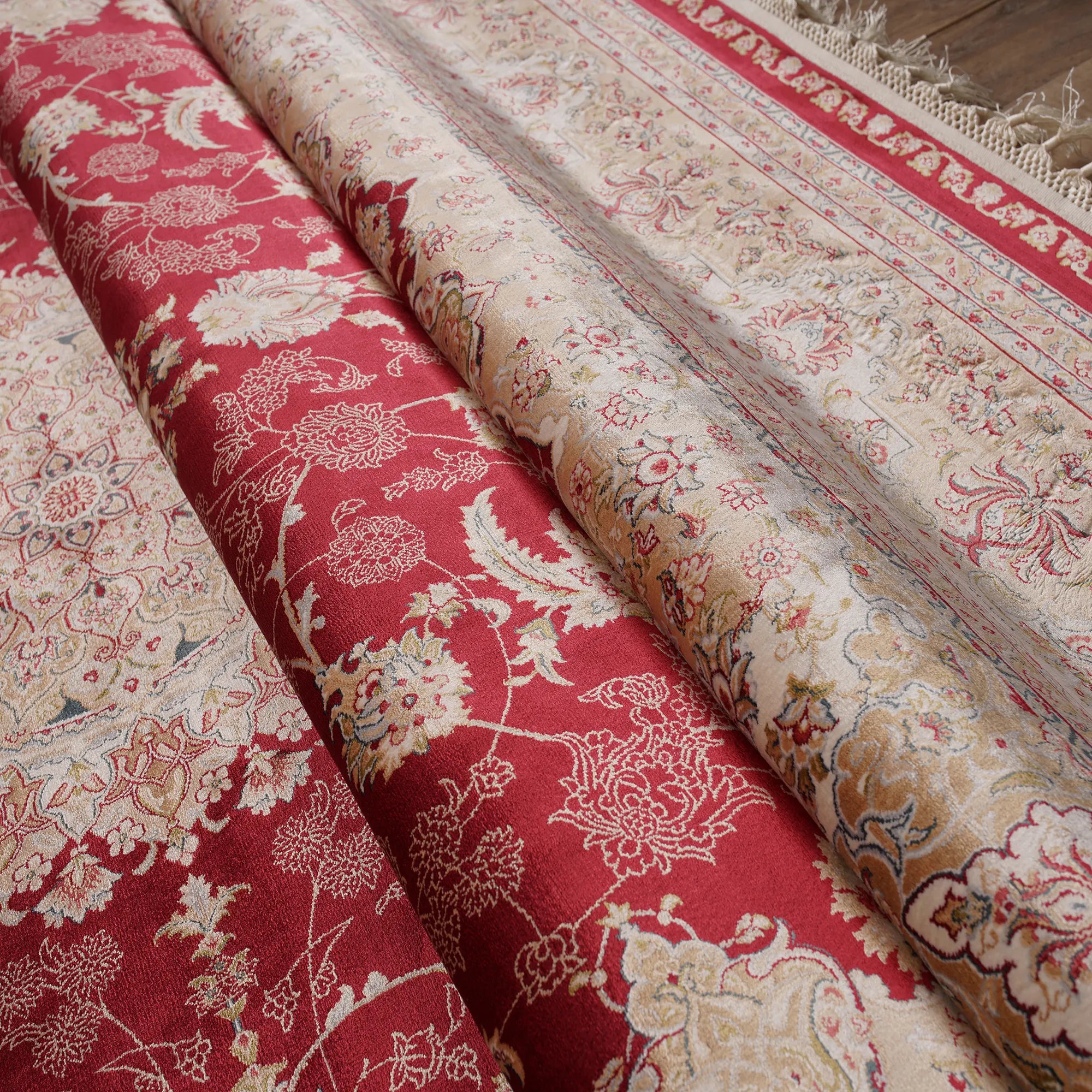 Exquisite Handcrafted Design 100% Natural Silk Rug - Bella Rugs