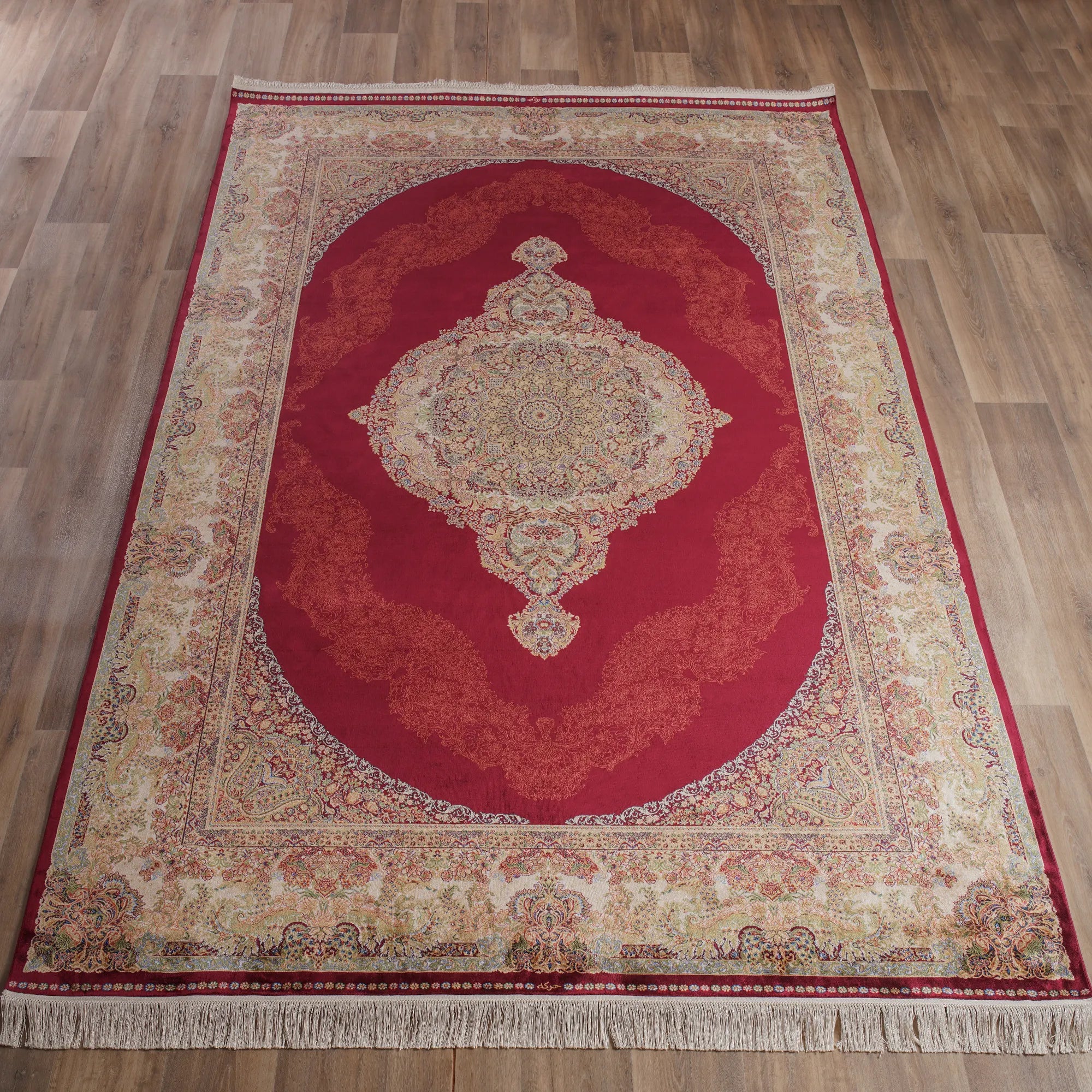 Royal Elegance Handmade Pure Silk Rug - Bella Rugs