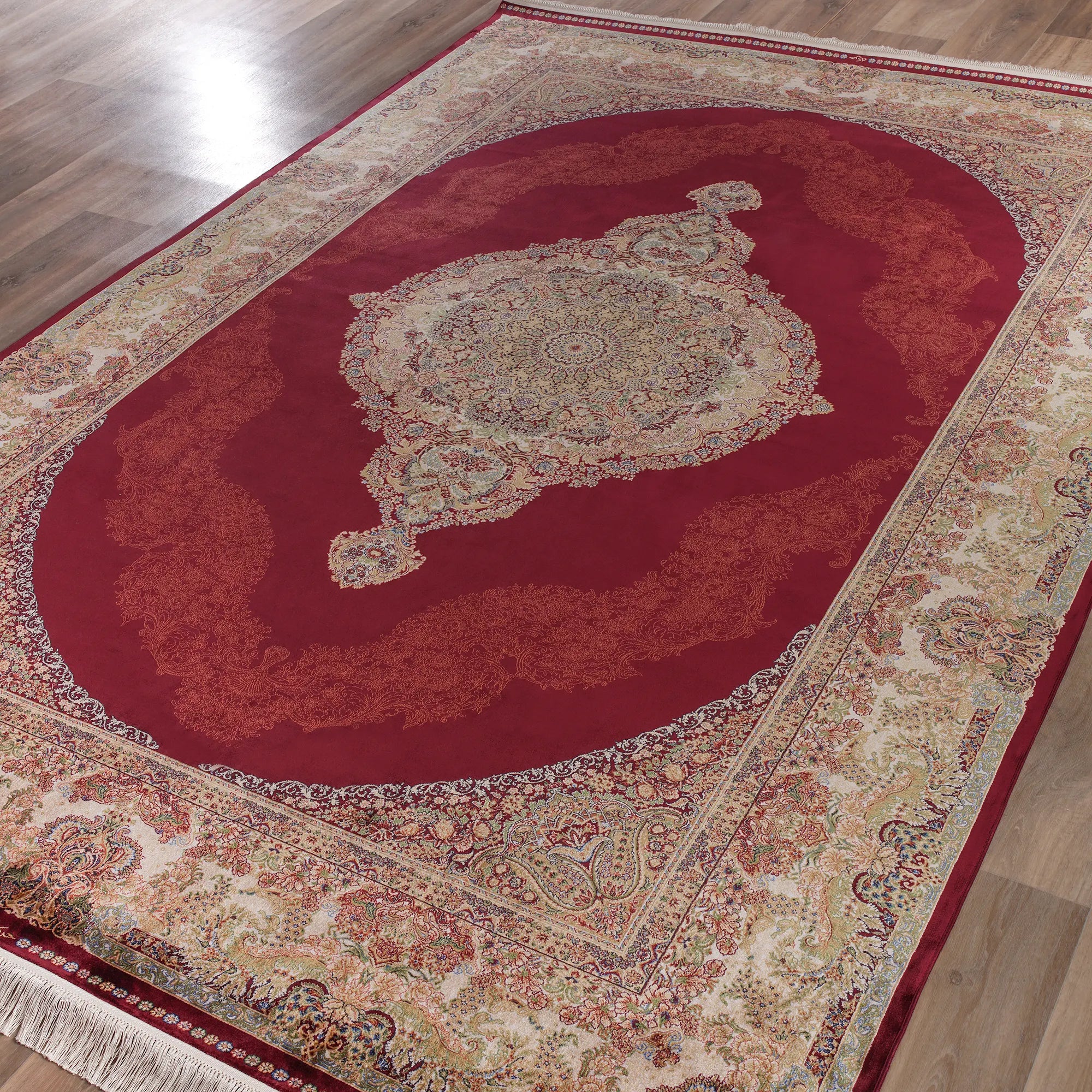 Royal Elegance Handmade Pure Silk Rug - Bella Rugs