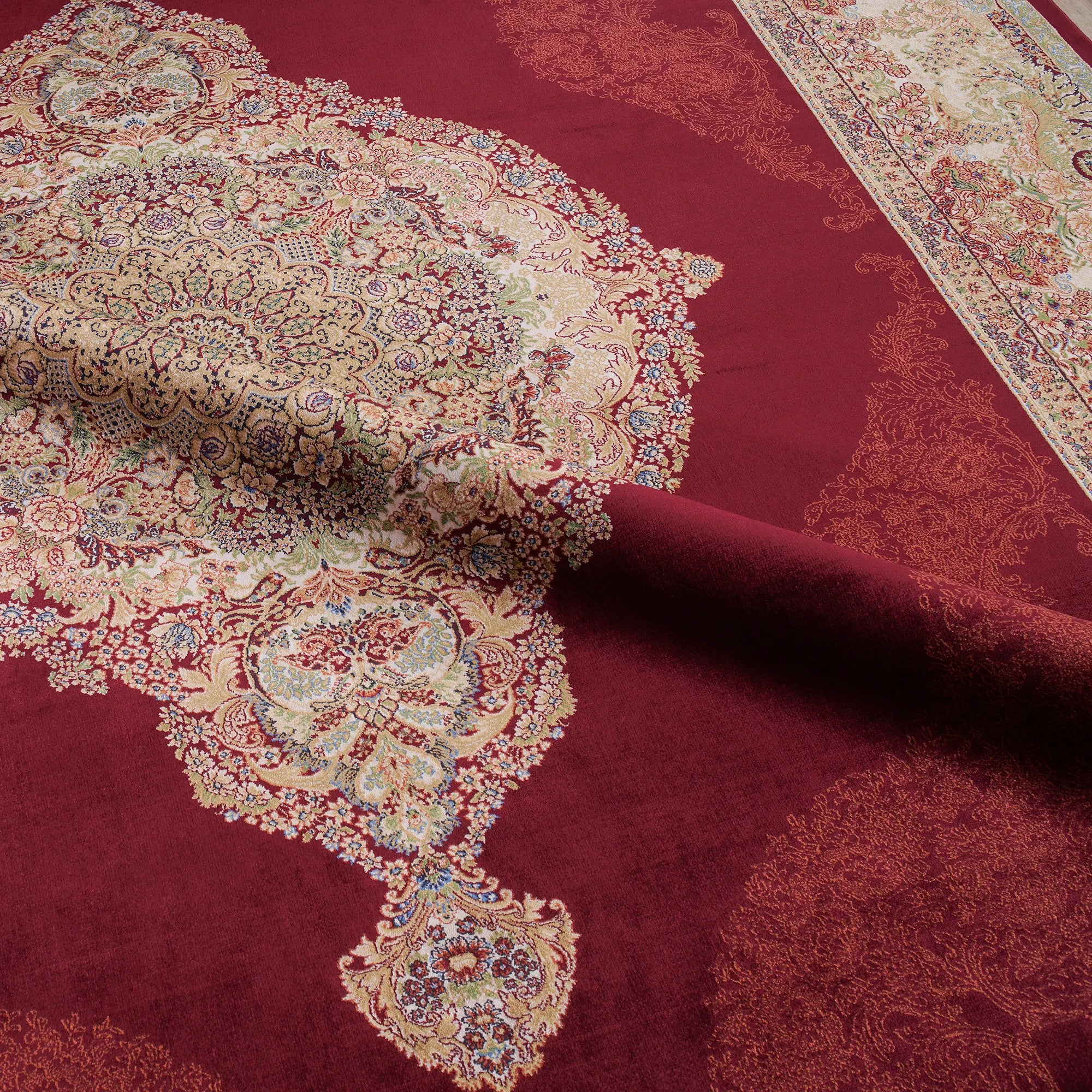 Royal Elegance Handmade Pure Silk Rug - Bella Rugs