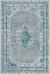 Vintage Blue Medallion Rug Blue