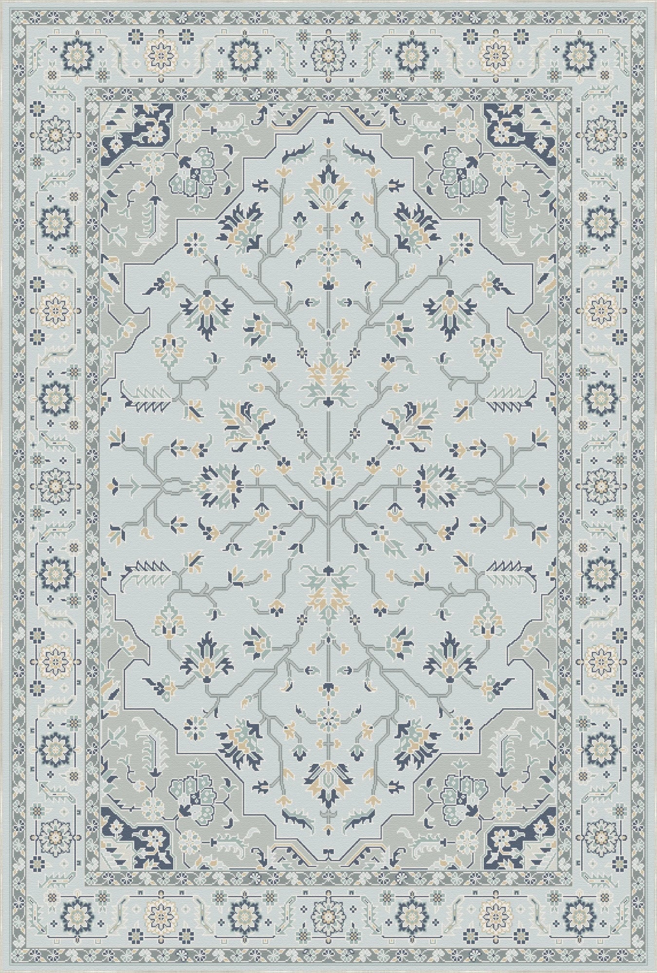 Azure Pearl Eden Rug