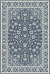 Navy Pearl Eden Rug Navy Blue