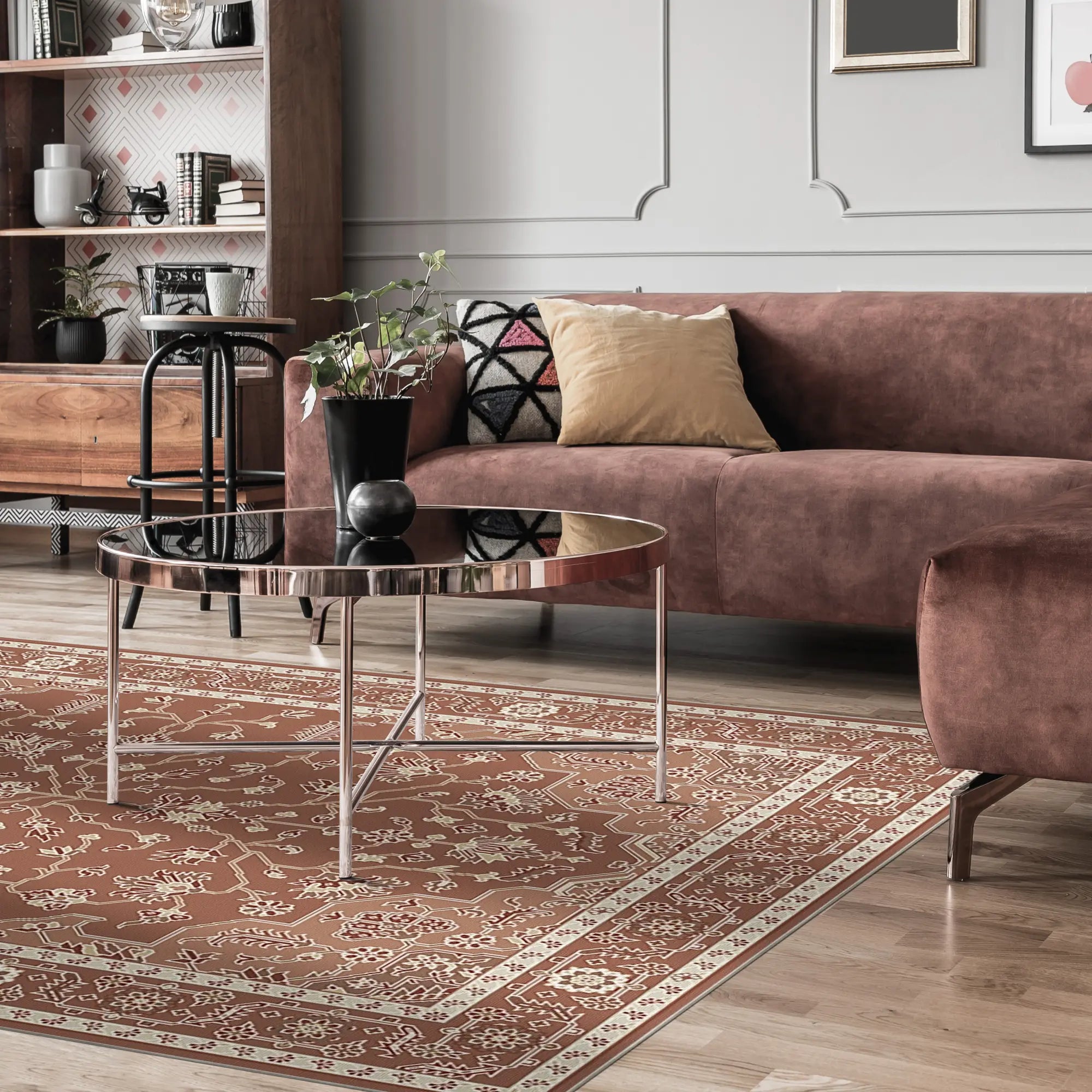 Tappeto Eden Avorio Terracotta