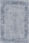 Slate Blue Cipher Relic Rug Blue