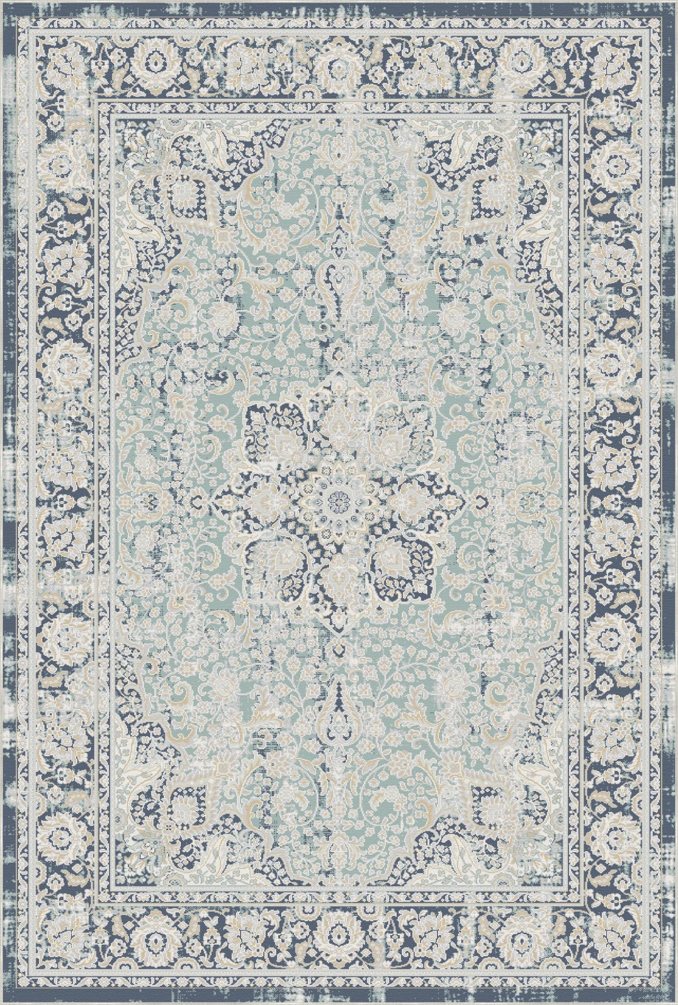 Seafoam Indigo Manor Rug