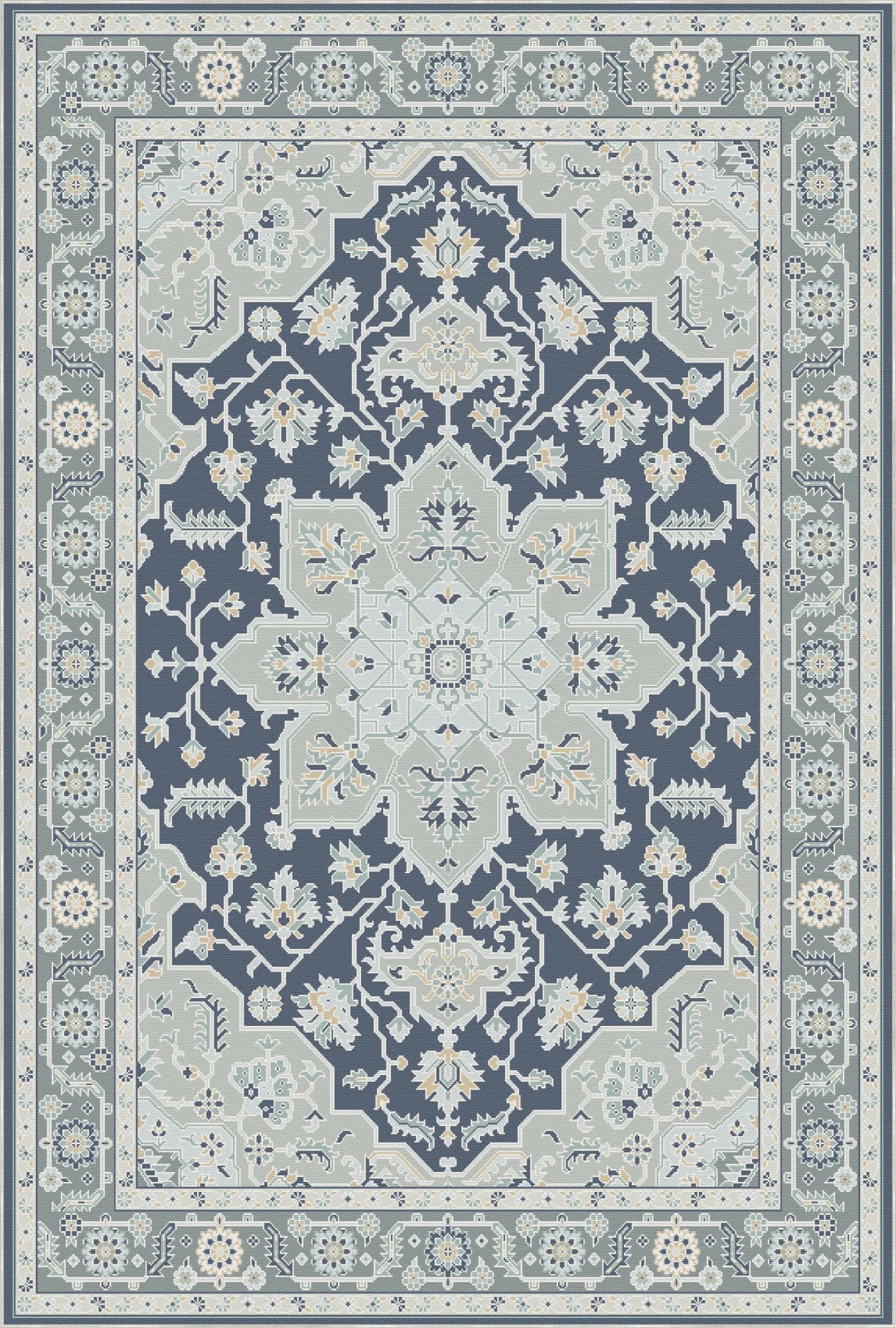 Lyra Alabaster Navy Rug