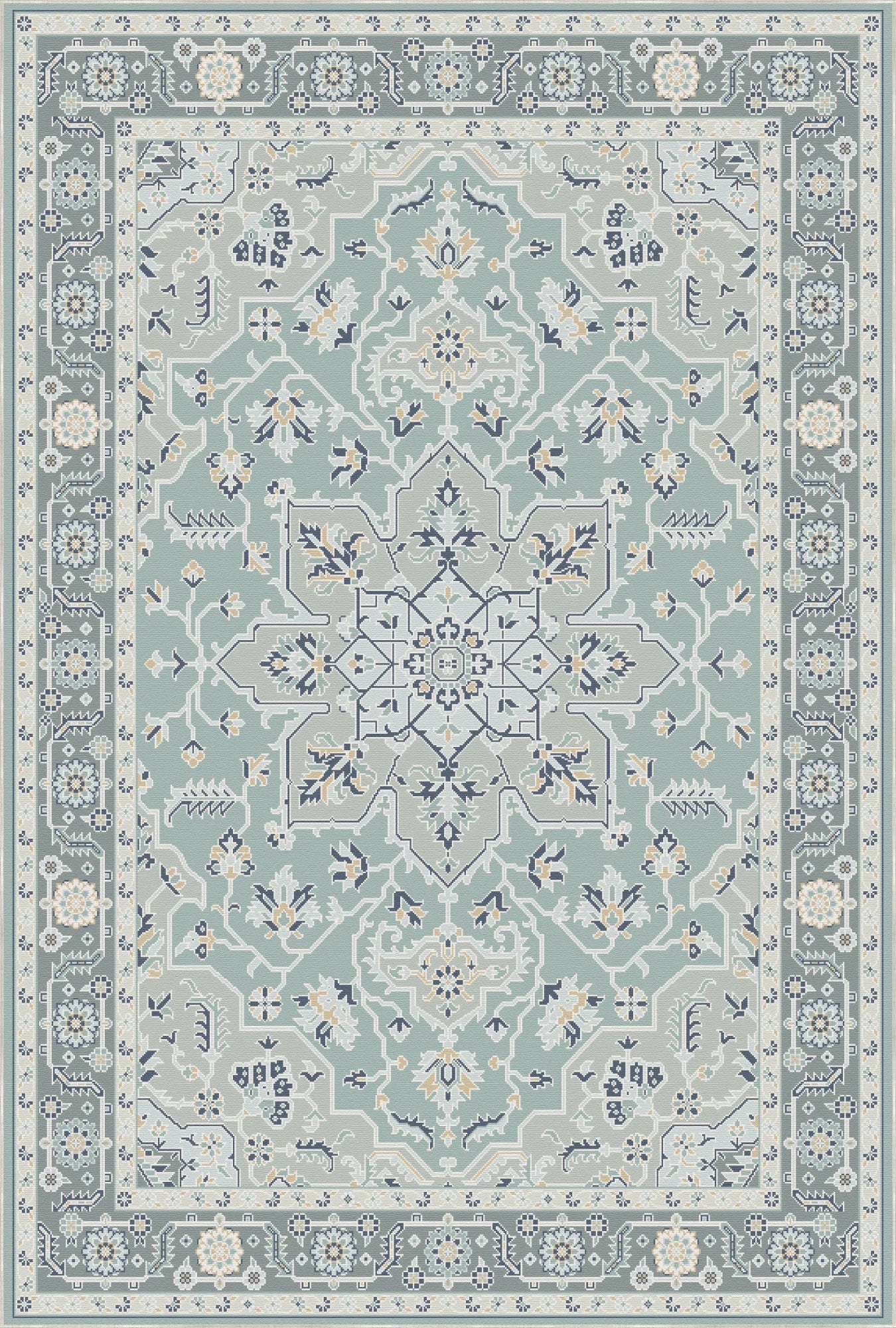 Lyra Silver Azure Rug