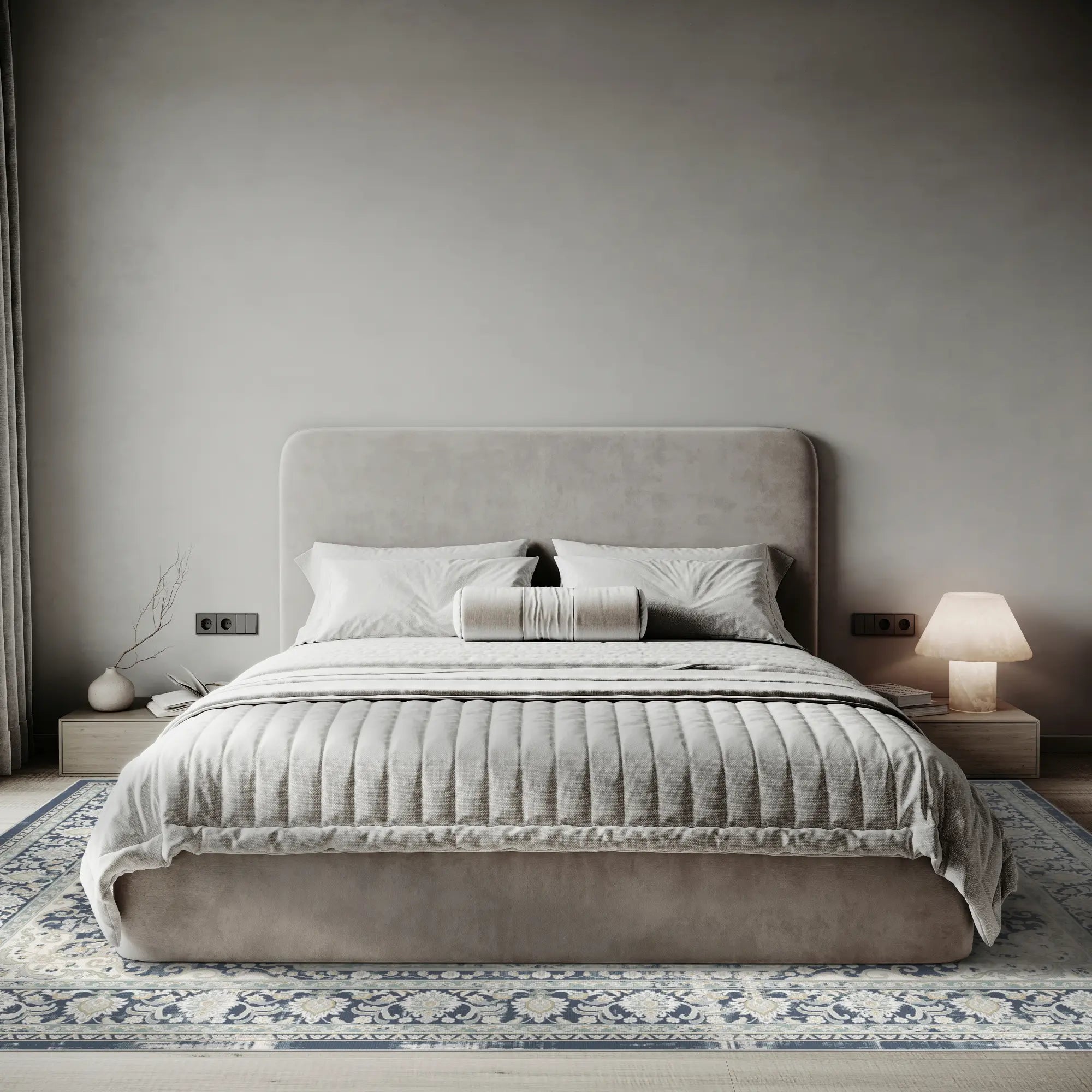 Tappeto Vintage Blu Navy Salvia