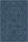 Legacy Distressed Floral Navy Blue Rug Navy Blue